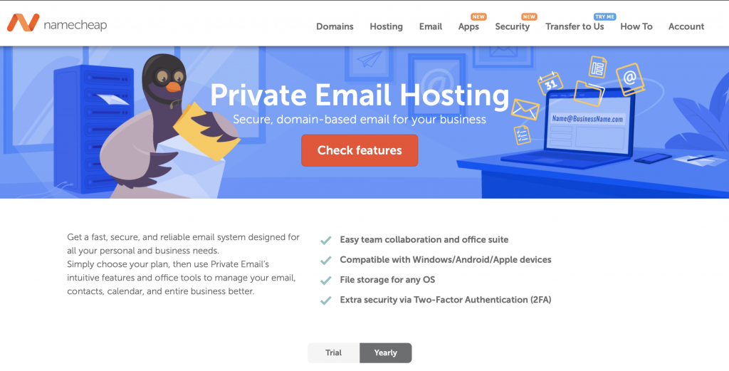 NameCheap Business Email Hosting