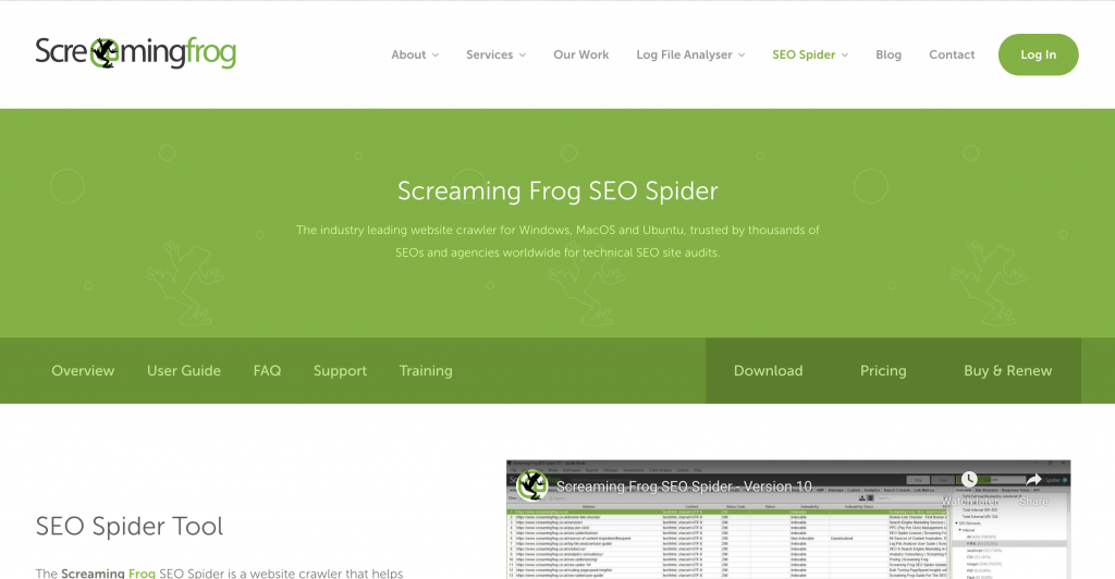 Screaming Frog 